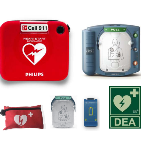 PACK ESPACIO CARDIOPROTEGIDO PHILIPS HEARTSTART HS1 / 1