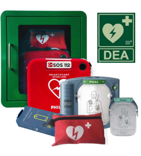 PACK ESPACIO CARDIOPROTEGIDO PHILIPS HEARTSTART HS1 / 2