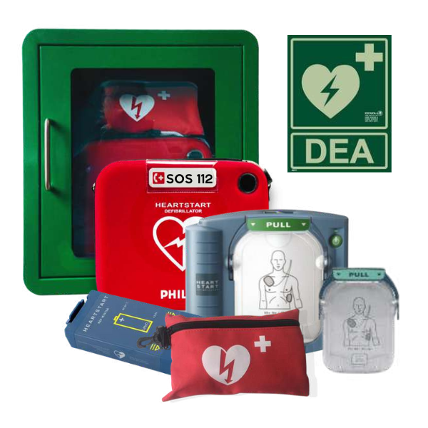PACK ESPACIO CARDIOPROTEGIDO PHILIPS HEARTSTART HS1 / 2
