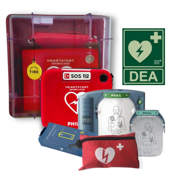 PACK ESPACIO CARDIOPROTEGIDO PHILIPS HEARTSTART HS1 / 3