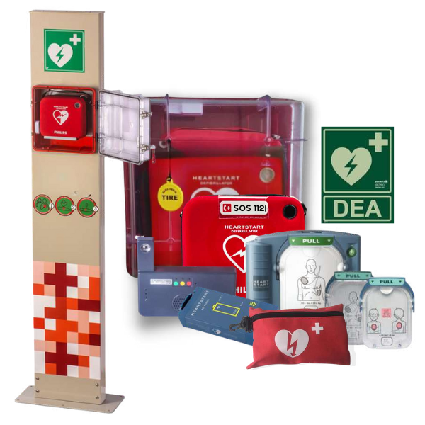 PACK ESPACIO CARDIOPROTEGIDO PHILIPS HEARTSTART HS1 / 4